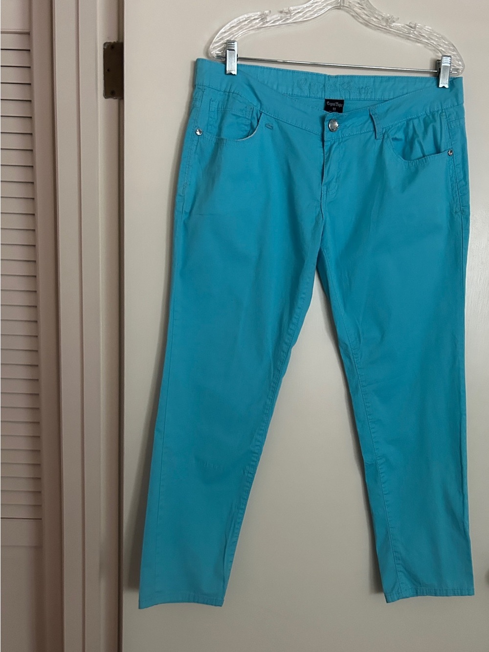 Crystal Vogue Turquoise Blue Pants Womens Sz 11​
